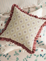 Sanderson Blush Poets Rose Cushion - Image 3 of 4
