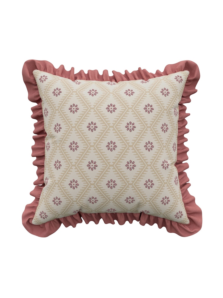 Sanderson Blush Poets Rose Cushion - Image 4 of 4