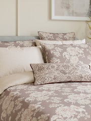 Bedeck of Belfast Dusky Pink Kassi Standard Pillowcase 100% Cotton Pair - Image 1 of 4