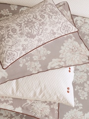 Bedeck of Belfast Dusky Pink Kassi Standard Pillowcase 100% Cotton Pair - Image 3 of 4