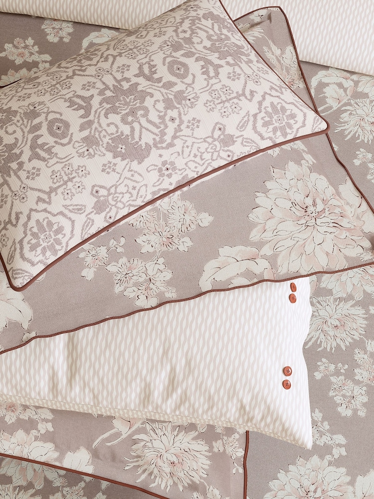 Bedeck of Belfast Kassi Standard Pillowcase 100% Cotton Pair - Image 3 of 4