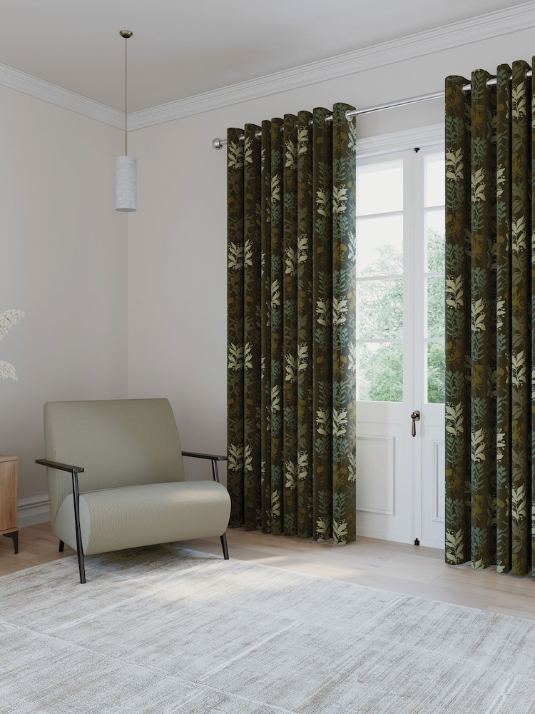 Helena Springfield Frey Lined Eyelet Eyelet Curtains - Imagem 1 de 3