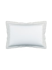 Bedeck of Belfast White or Silver Astrid Duvet Cover and Pillowcase 100% Cotton Set - Image 3 of 4
