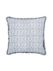 Bedeck of Belfast Chambray Blue Miya Cushion - Image 2 of 4