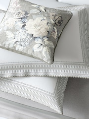 Bedeck of Belfast Astrid Square Pillowcase 100% Cotton Pair - Imagen 2 de 4