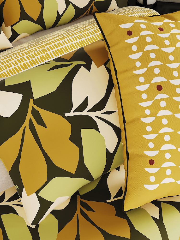 Helena Springfield Chartreuse Otto Duvet 100% Cotton Cover and Pillowcase Set - Image 5 of 5 Helena Springfield Chartreuse Otto Duvet 100% Cotton Cover and Pillowcase Set - Image 5 of 5