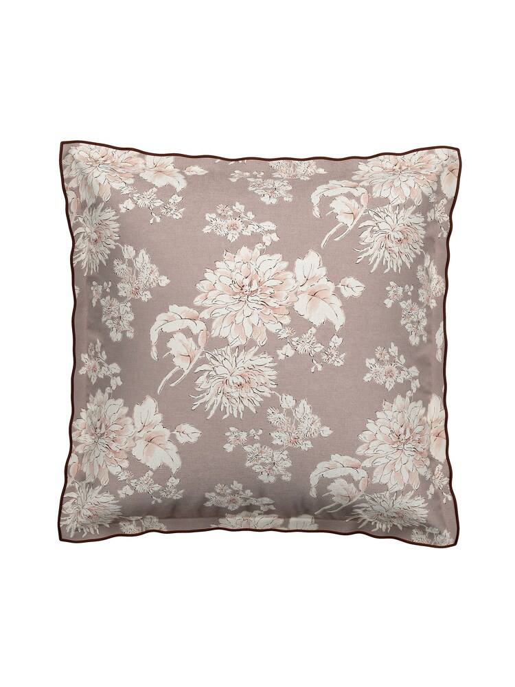 Bedeck of Belfast Dusky Pink Kassi Square Pillowcase 100% Cotton Pair - Image 2 of 4
