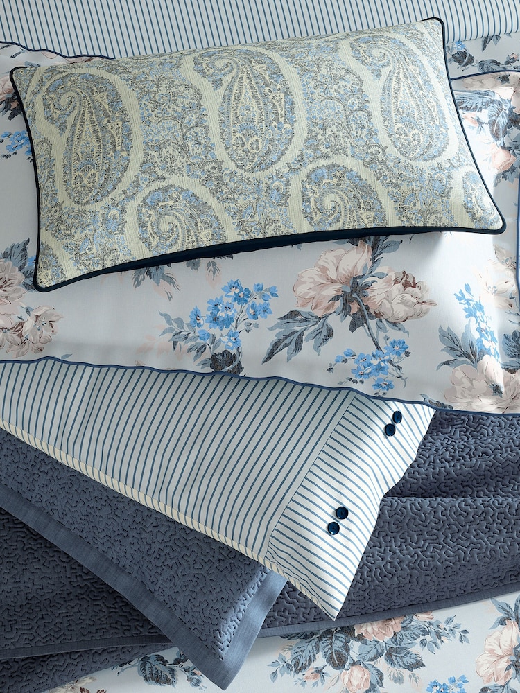 Bedeck of Belfast 100% Cotton Delphine Standard Pillowcase Pair - Imagen 1 de 4