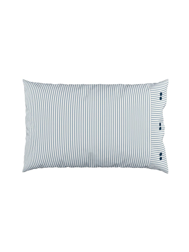 Bedeck of Belfast 100% Cotton Delphine Standard Pillowcase Pair - Imagen 2 de 4
