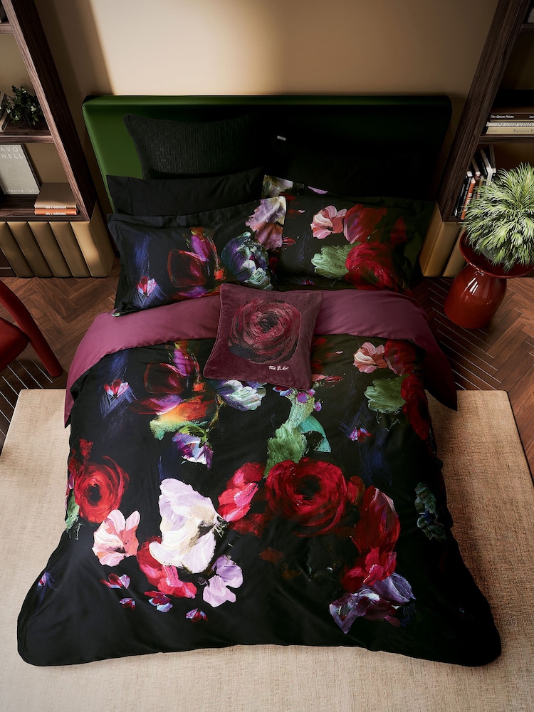 Ted Baker Multi Expressionist Floral 100% Cotton Duvet Cover and Pillowcase Set - Image 3 of 6