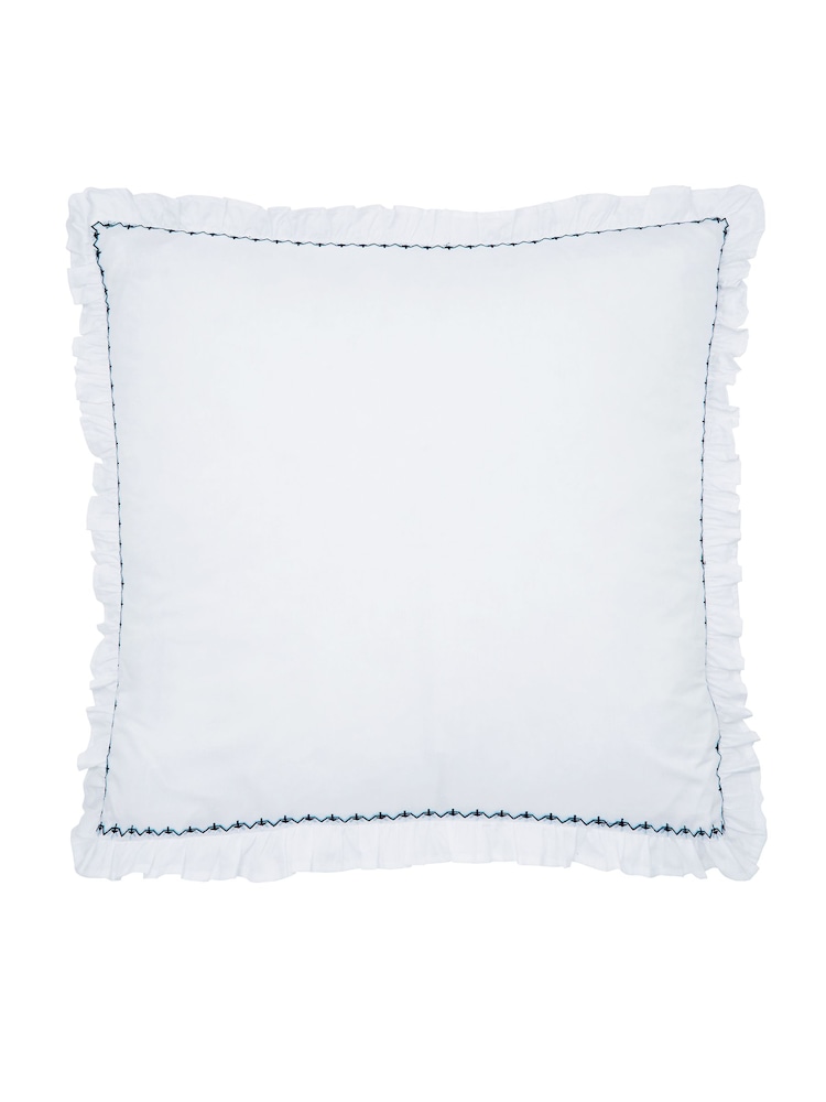Bedeck of Belfast 100% Cotton Miya Square Pillowcase Pair - Imagen 2 de 4
