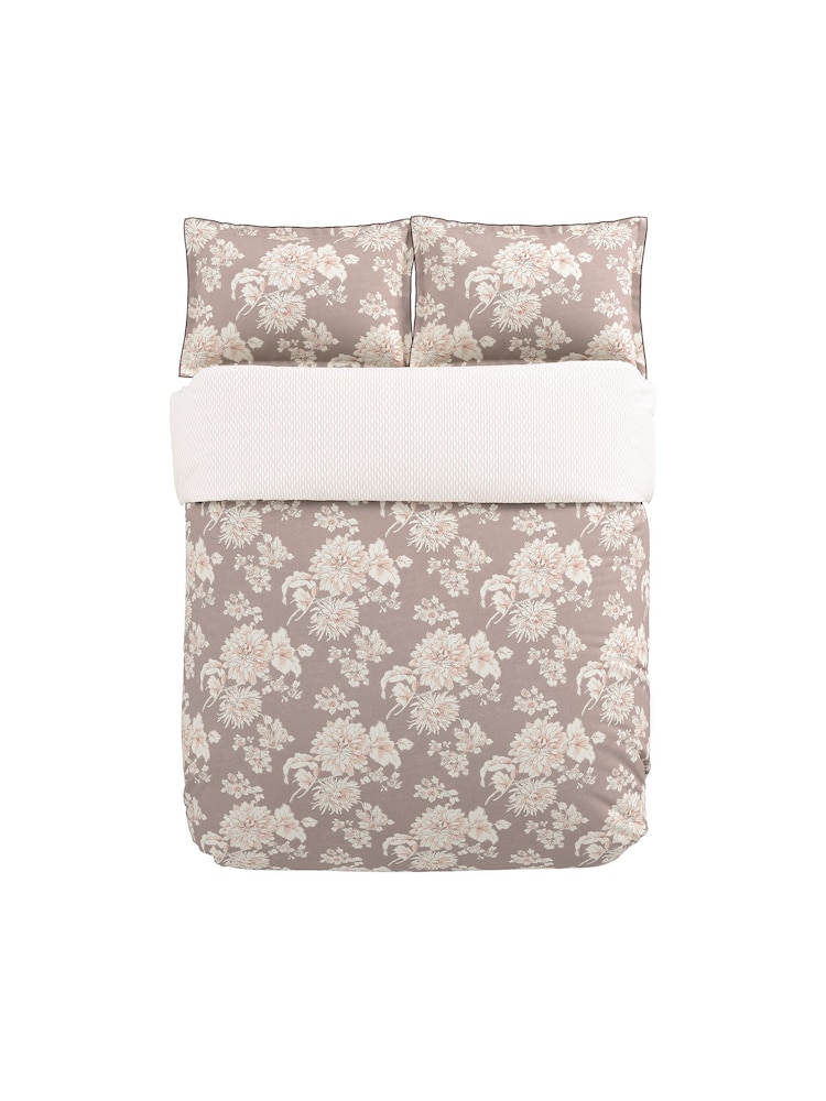 Bedeck of Belfast Dusky Pink 100% Cotton Kassi Duvet Cover and Pillowcase Set - Image 3 of 5