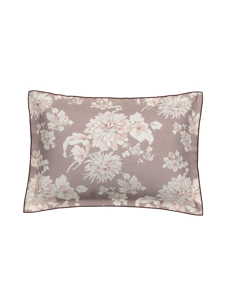 Bedeck of Belfast Dusky Pink 100% Cotton Kassi Duvet Cover and Pillowcase Set - Image 4 of 5