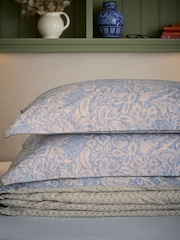 Joules Blue 100% Cotton Balmoral Duvet Cover and Pillowcase Set - Image 4 of 5