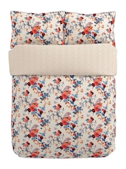 V&A Blue and Red Chinoiserie Charm 100% Cotton Duvet Cover and Pillowcase Set - Image 4 of 5