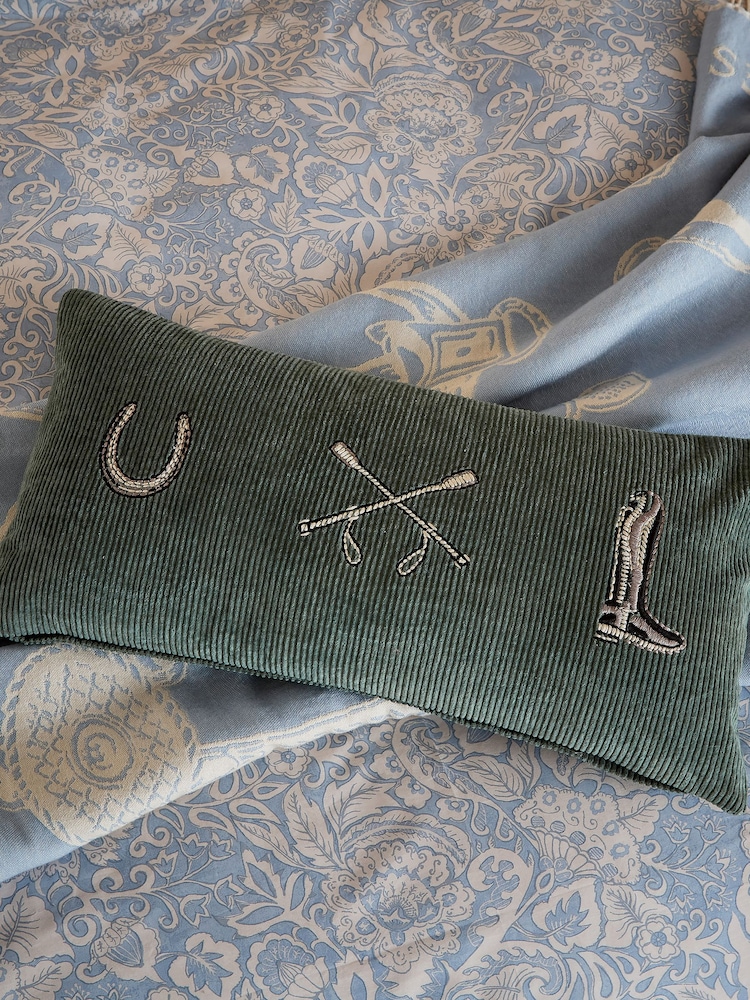 Joules Khaki Equestrian Cushion - Image 1 of 5