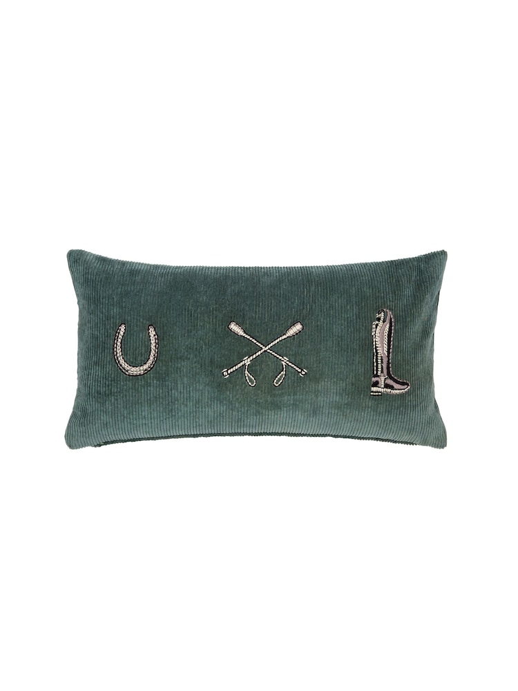 Joules Khaki Equestrian Cushion - Image 5 of 5
