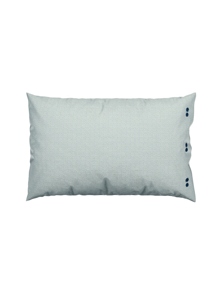 Bedeck of Belfast Blue Dhaka Standard Pillowcase 100% Cotton Pair - Image 4 of 4