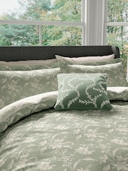 V&A Green Chikan Cushion - Image 2 of 3