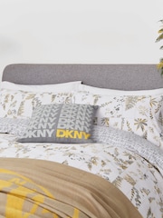 DKNY Grey Wildflower Patchwork Duvet Cover and Pillowcase 100% Cotton Set - Image 2 of 4