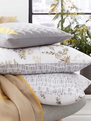 DKNY Grey Wildflower Patchwork Duvet Cover and Pillowcase 100% Cotton Set - Image 4 of 4