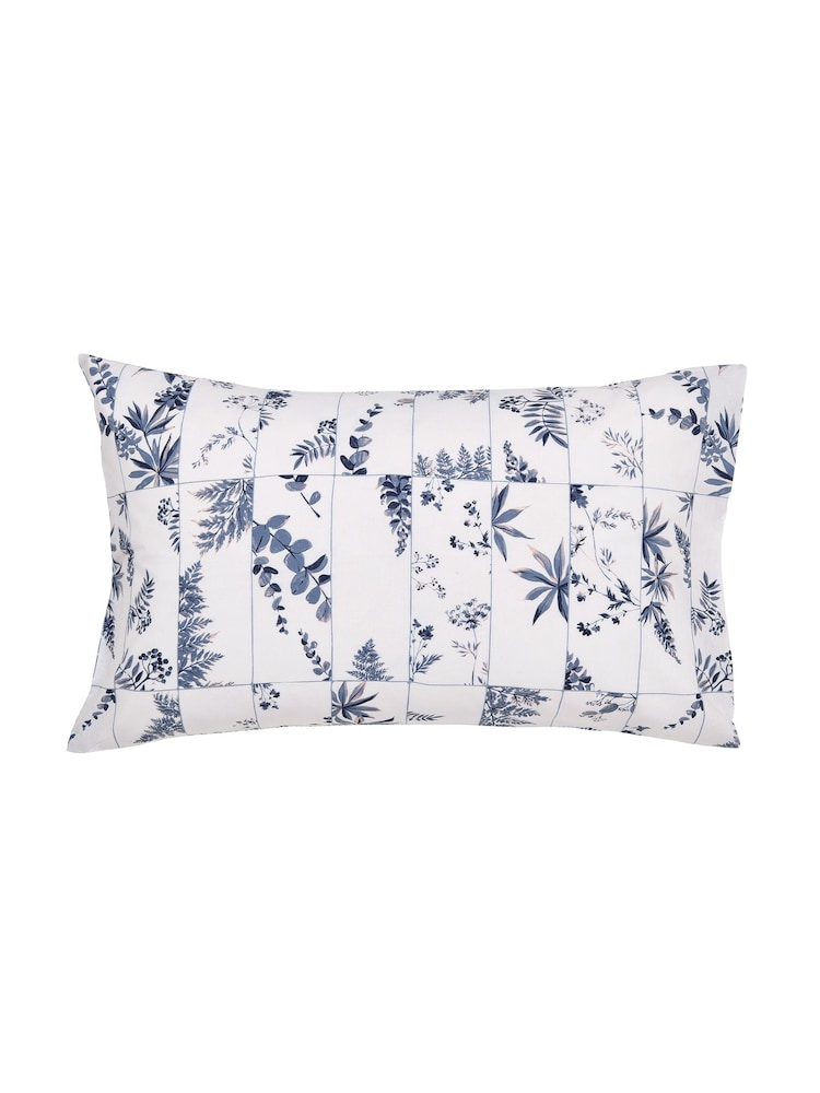 DKNY Blue Wildflower Patchwork Duvet Cover and Pillowcase 100% Cotton Set - Image 3 of 3