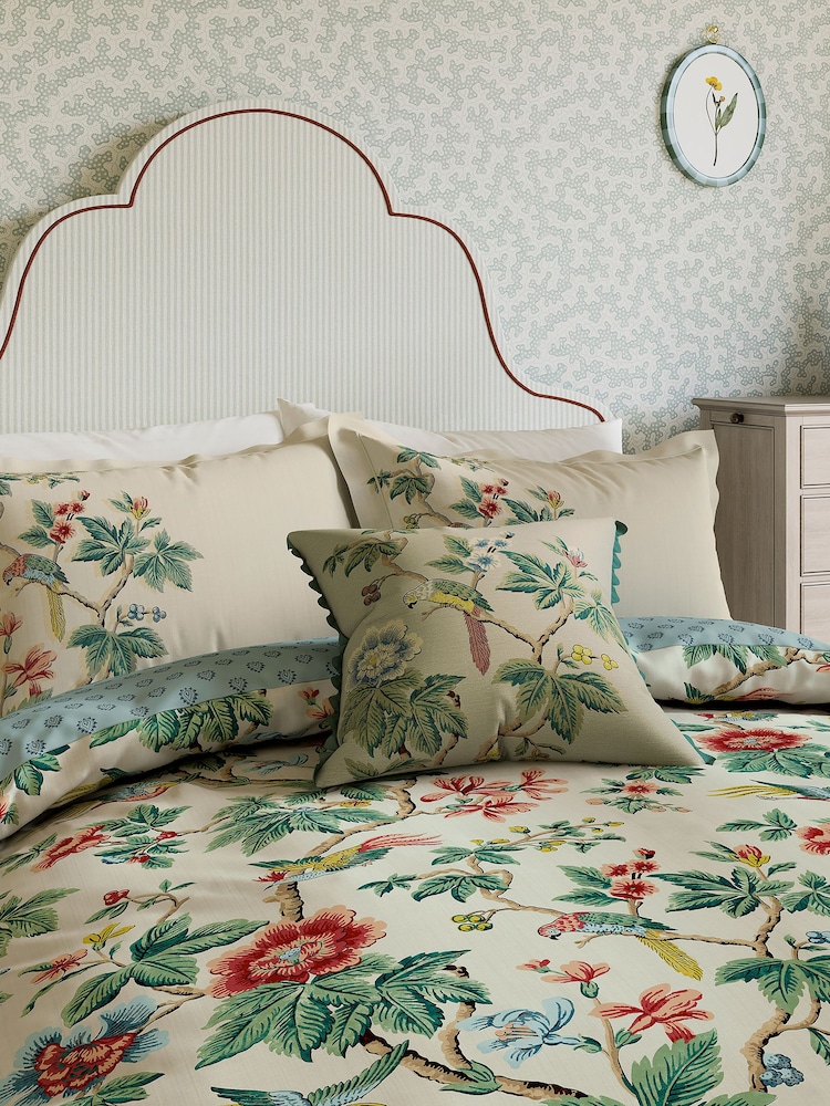 Sanderson Chintz 100% Cotton Lophura Duvet Cover and Pillowcase Set - Image 2 of 5