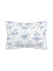 V&A Blue Garden Of Love 100% Cotton Duvet Cover and Pillowcase Set - Image 4 of 5