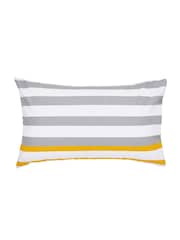 DKNY Grey Urban Stripe Duvet Cover and Pillowcase 100% Cotton Set - Image 3 of 3