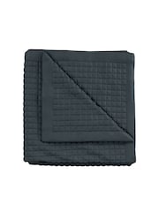 Bedeck of Belfast Charcoal and Linen 100% Cotton Ariane Throw - Image 3 of 3