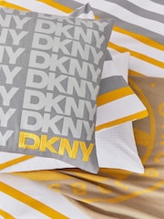 DKNY Grey Logo Cushion - Image 4 of 5