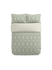 V&A Green Daffodil Dreams 100% Cotton Duvet Cover and Pillowcase Set - Image 3 of 5