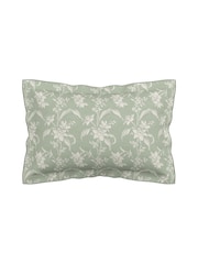 V&A Green Daffodil Dreams 100% Cotton Duvet Cover and Pillowcase Set - Image 4 of 5