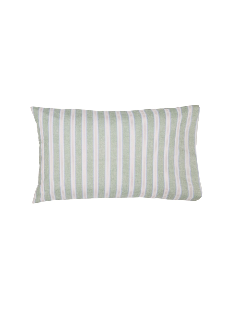 Joules Green Juliette Stamp Standard Pillowcase 100% Cotton Pair - Image 2 of 5