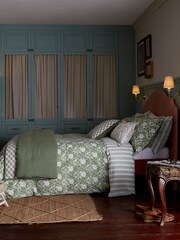 Joules Green Juliette Stamp Standard Pillowcase 100% Cotton Pair - Image 5 of 5