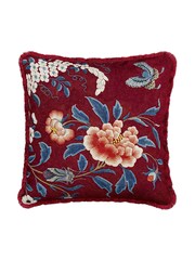 V&A Blue/Red Chinoiserie Charm Cushion - Image 3 of 3