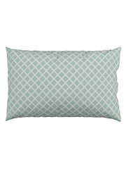 V&A Teal Claret Botanical Harmony Standard 100% Cotton Pillowcase Pair - Image 2 of 3