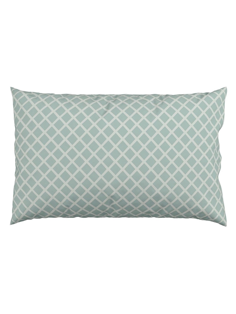 V&A Teal Claret Botanical Harmony Standard 100% Cotton Pillowcase Pair - Image 2 of 3 V&A Teal Claret Botanical Harmony Standard 100% Cotton Pillowcase Pair - Image 2 of 3