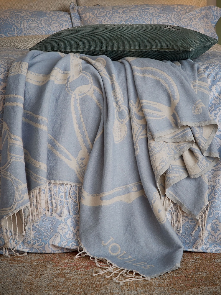 Joules Blue Bridle Throw - Image 1 of 5