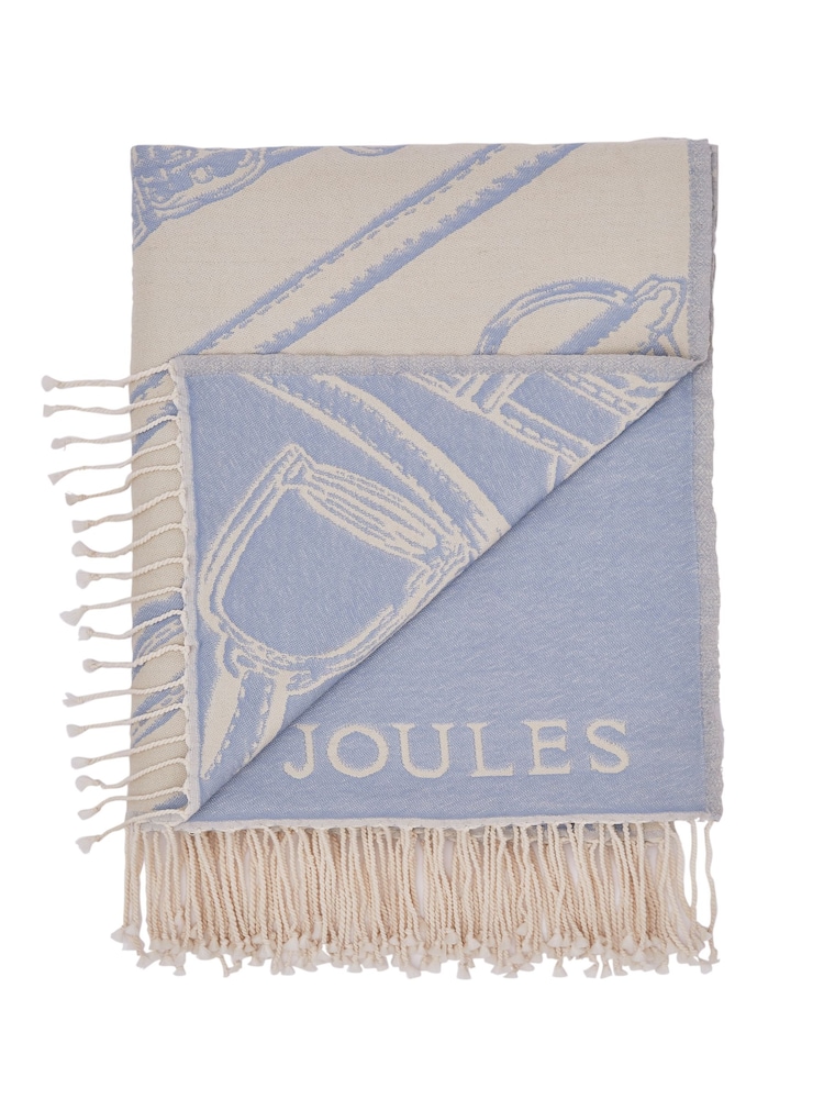 Joules Blue Bridle Throw - Image 5 of 5