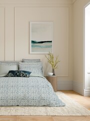 Bedeck of Belfast Blue Dhaka Cushion - Image 4 of 4