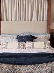 Joules Blue 100% Cotton Paisley Duvet Cover and Pillowcase Set - Image 2 of 5
