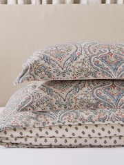 Joules Blue 100% Cotton Paisley Duvet Cover and Pillowcase Set - Image 4 of 5