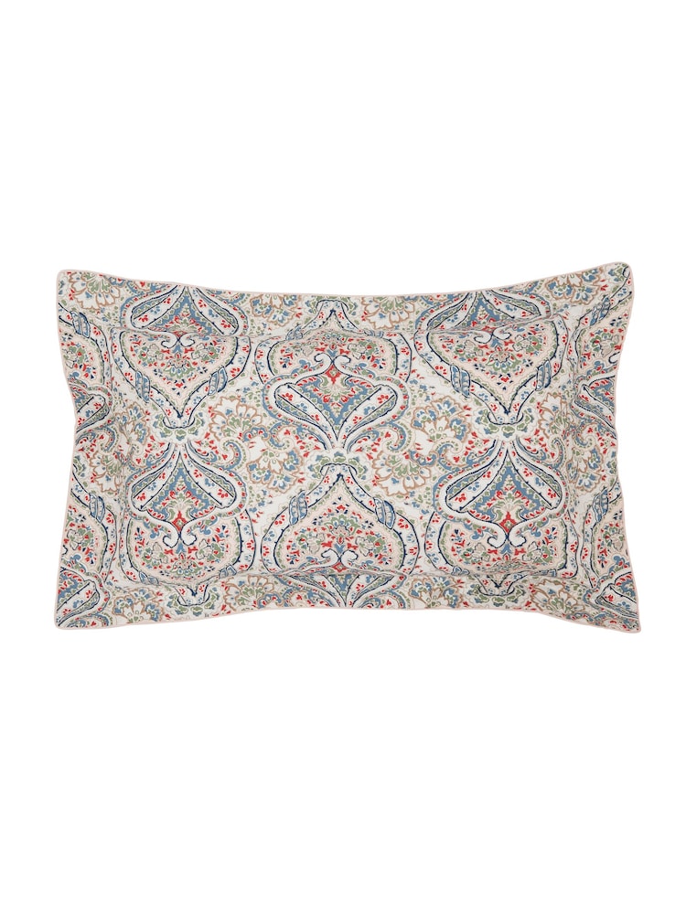 Joules Blue 100% Cotton Paisley Duvet Cover and Pillowcase Set - Image 5 of 5