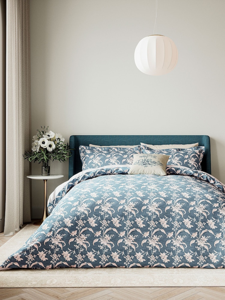 V&A Blue Enchanted Garden Cushion - Image 2 of 3