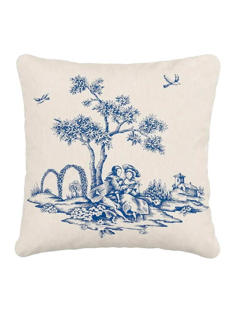 V&A Blue Enchanted Garden Cushion - Image 3 of 3
