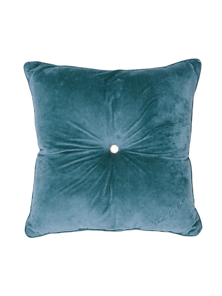 Ted Baker Blue Semi Plain Cushion - Image 2 of 4
