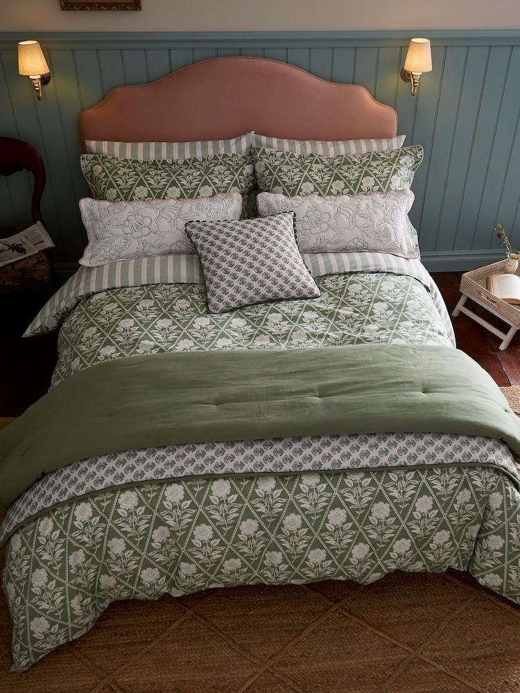 Joules Cream Juliette Rice Stitch Cushion - Image 1 of 5
