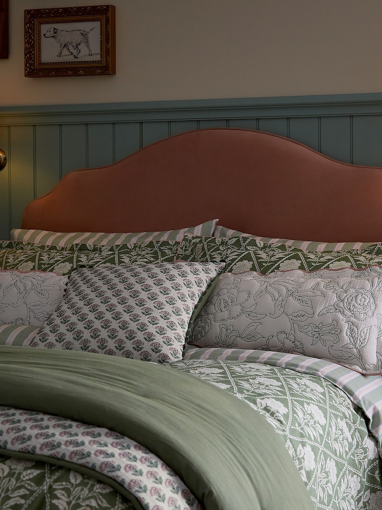 Joules Cream Juliette Rice Stitch Cushion - Image 2 of 5