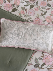 Joules Cream Juliette Rice Stitch Cushion - Image 3 of 5